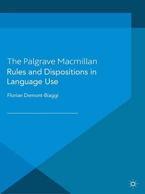 cover image of Rules and Dispositions in Language Use